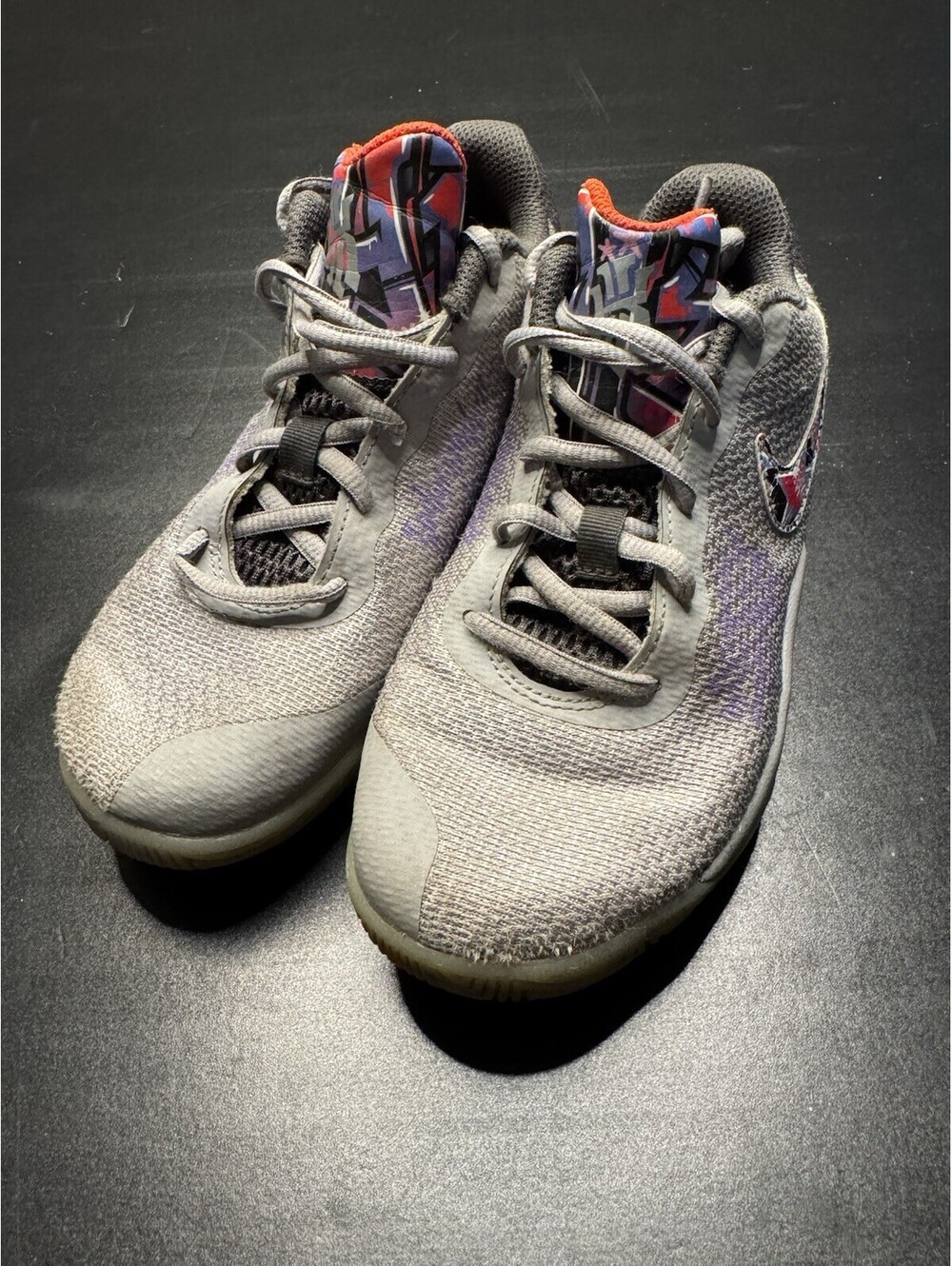Nike Kyrie Flytrap II AQ3413-003 2Y Atmosphere Grey and purple/crimson